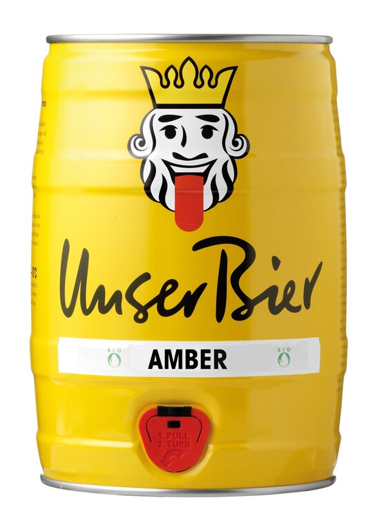 Unser Bier Amber 5 L Original Party-Fass (auf Anfrage)