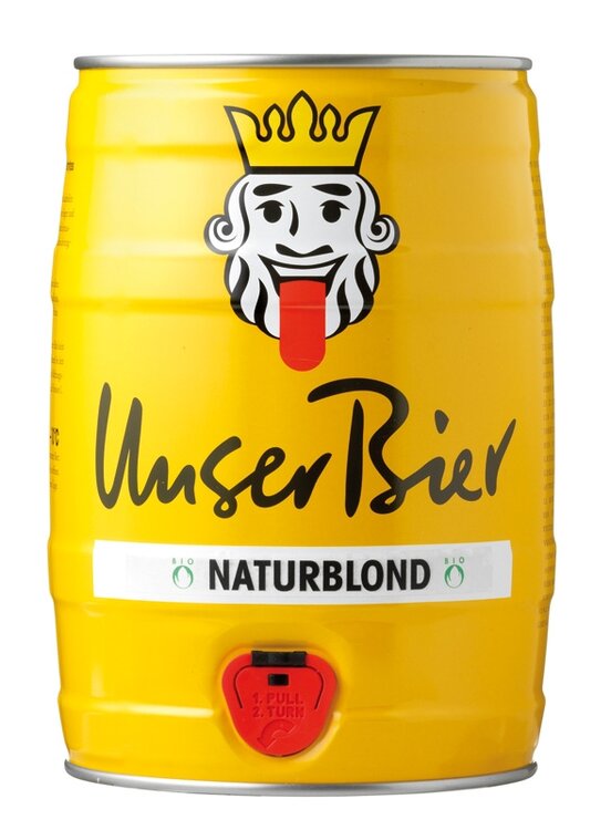 Unser Bier Blond 5 L Original Party-Fass (auf Anfrage)