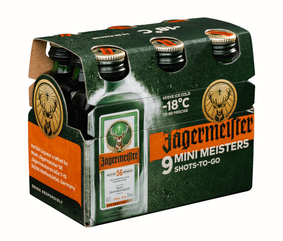 Jägermeister 9-Pack (Preis pro 9-Pack) 35% Vol.