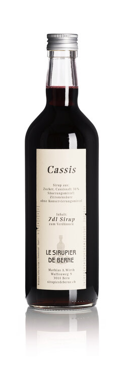 Cassis Sirup 35 cl Le Sirupier de Berne Fl.Depot Fr. 1.-