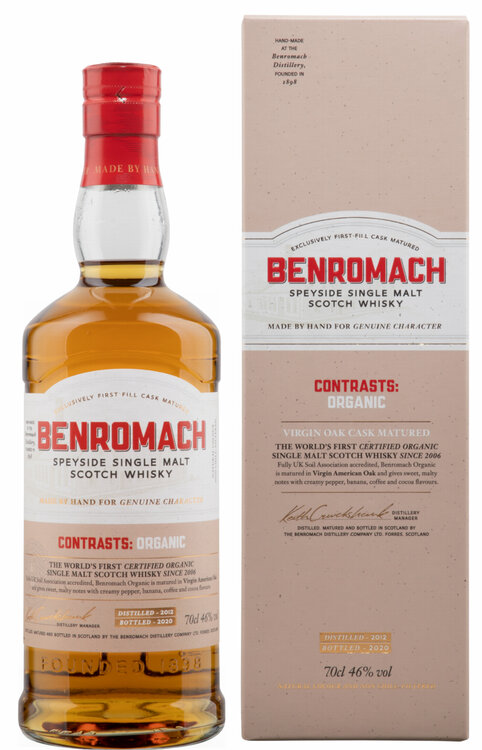 Whisky Benromach Organic (Bio) Single Speyside Malt (solange Vorrat)