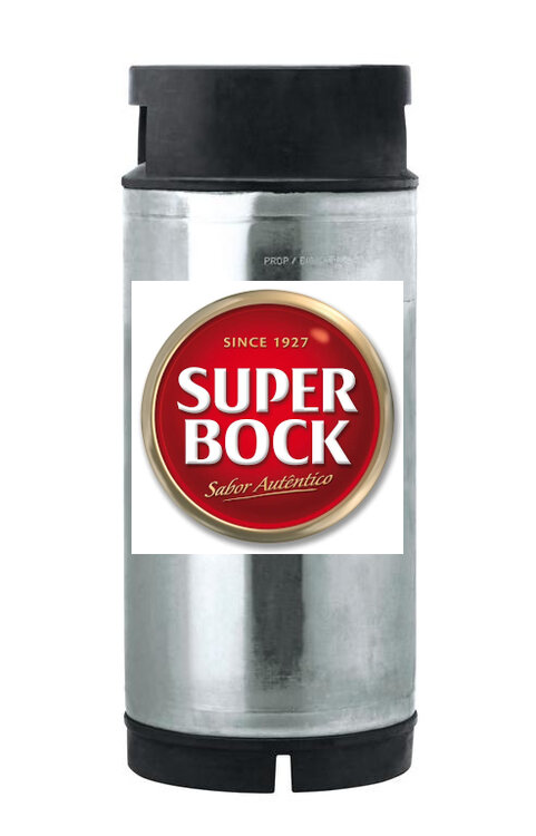 Super Bock Bier Portugal Tank 30 L (auf Anfrage)