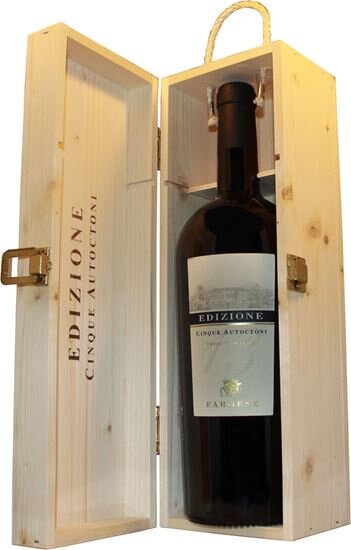 Edizione 1.5 Liter Holzkiste Cinque Autoctoni  VDT Fantini Rosso Barrica