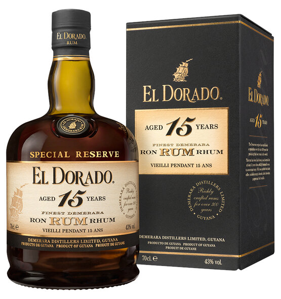 Rum El Dorado 15 years old (Trophy Winner "Best Rum Worldwide")