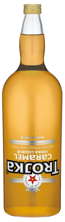 Trojka Caramel Vodka Liqueur 450 cl (solange Vorrat, wird nicht mehr als 450cl produziert)