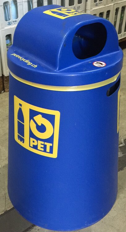 PET-Sammel-Container für 110lt Sack (Miete Fr. 5.-) bei Verlust: 80.-