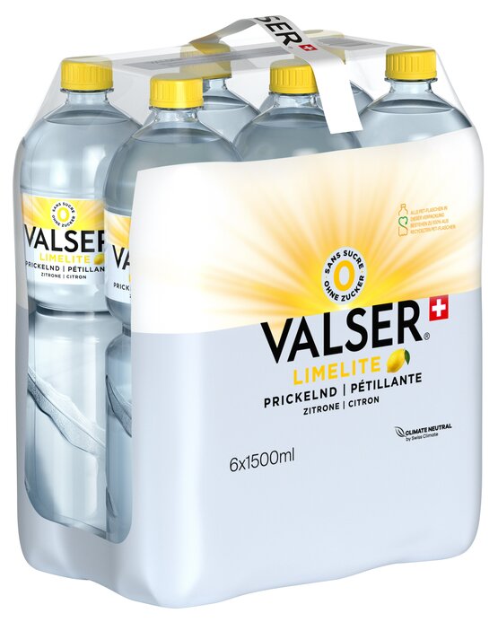 Valser Prickelnd Zitrone 1.5 L PET 6-Pack (Limelite)