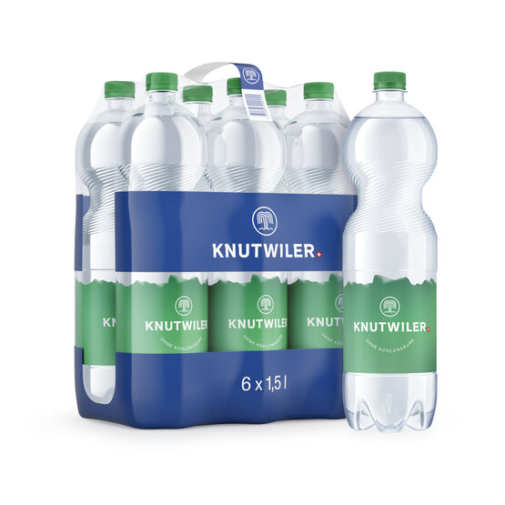 Knutwiler Mineral grün ohne Kohlensäure 1.5 L PET 6-Pack