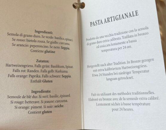 Pasta Artigianale Hartweizengriesspasta Riccia 500 g IMEX