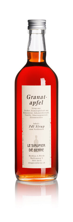 Granatapfel Sirup 70 cl Le Sirupier de Berne Fl.Depot Fr. 1.-