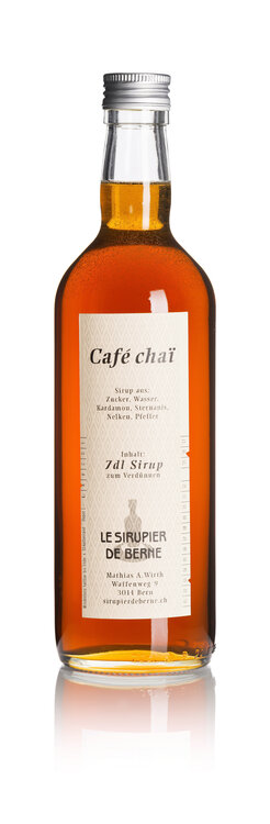 Café-Chaï Sirup 70 cl Le Sirupier de Berne Fl.Depot Fr. 1.-