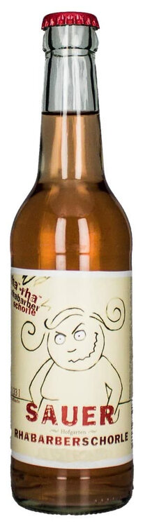 Hofgarten Sauer Rhabarber Schorle 33 cl 