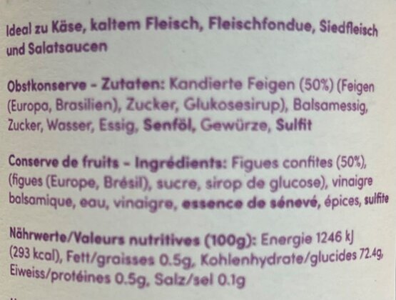 Tessiner Feigensenf mit Aceto Balsamico 150 ml IMEX