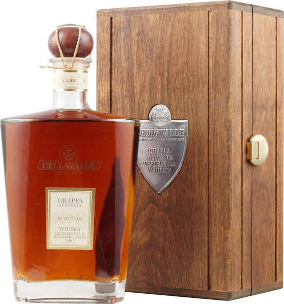 Grappa Dellavalle Affinata Whisky Barrique Holzkistchen