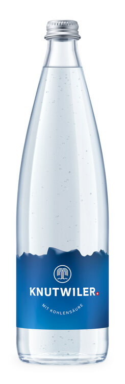 Knutwiler Mineral blau 75 cl mit Kohlensäure