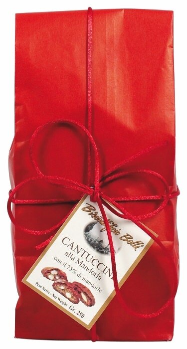 Cantuccini alla mandorle rote Geschenkpackung 250 g IMEX