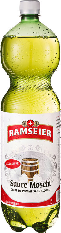 Ramseier Suure Moscht klar alkoholfrei 0.5% 1.5 L EW PET 6-Pack