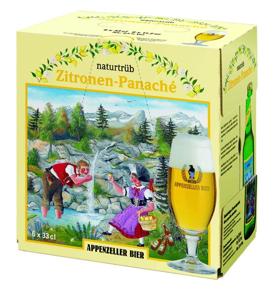 Appenzeller Zitronen-Panaché naturtrüb 6-Pack EW