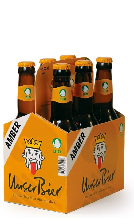 Unser Bier Amber EW Flasche Brauerei Unser Bier Basel, 6-Pack 