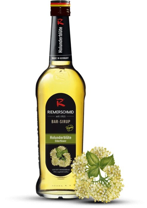 Holunderblüten Elderflower Bar-Sirup für Mixgetränke Riemerschmid 