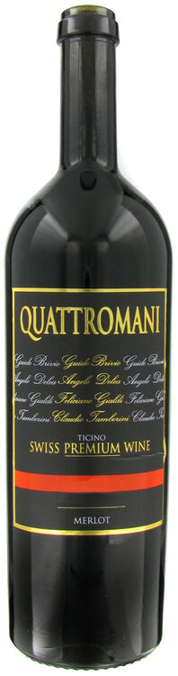 Quattromani Merlot Ticino DOC Swiss Premium Wine (Holzkiste)