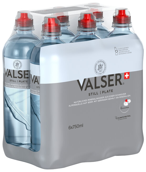 Valser Still PET Sportscap 75 cl ohne Kohlensäure