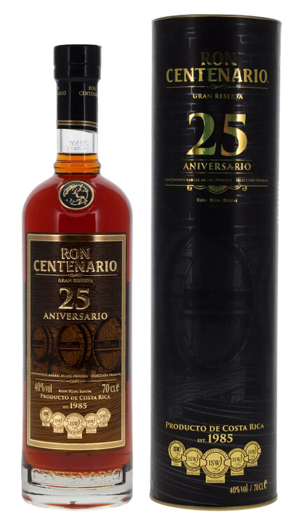 Rum Centenario 25 Años Gran Reserva Solera 