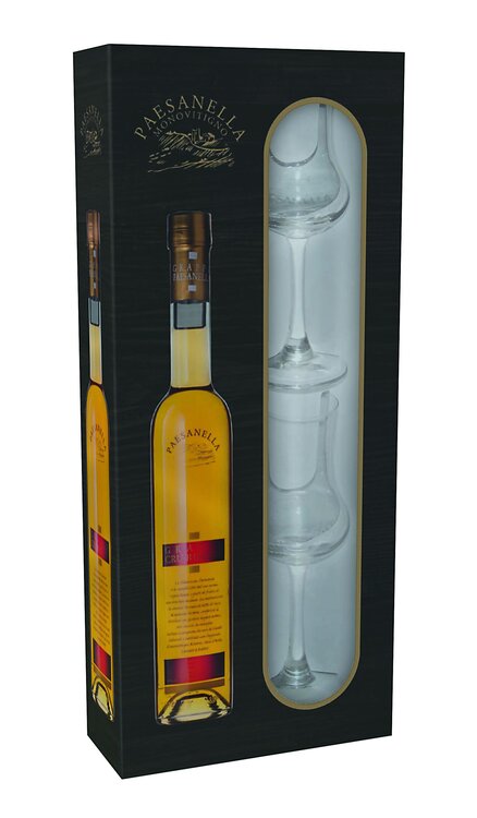 Paesanella Cru Riserva, 41° (Geschenkpackung mit 2 Gläsern) (solange Vorrat)

