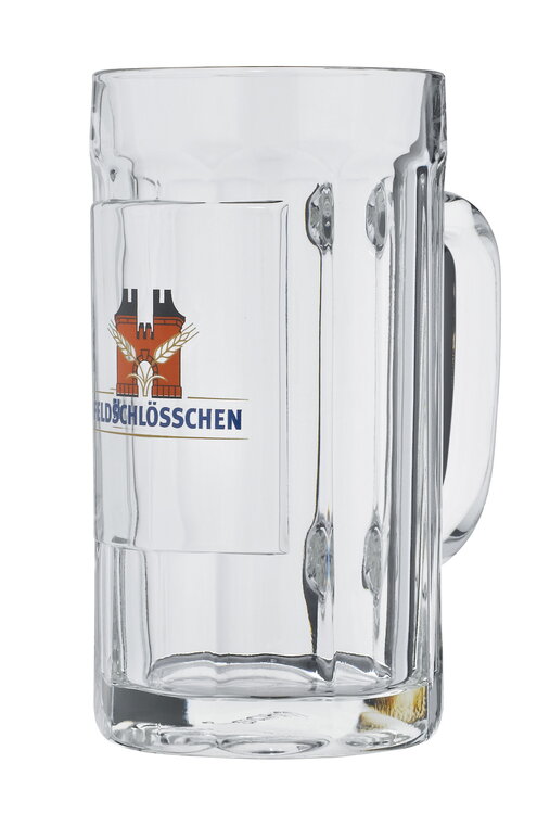 Gläser Feldschlösschen Henkelglas 1 Liter (Art-Nr. 115078) Masskrug
