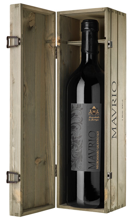 MAVRIO 3.0 L mit Geschenkverpackung Negroamaro Salento IGT Apulien