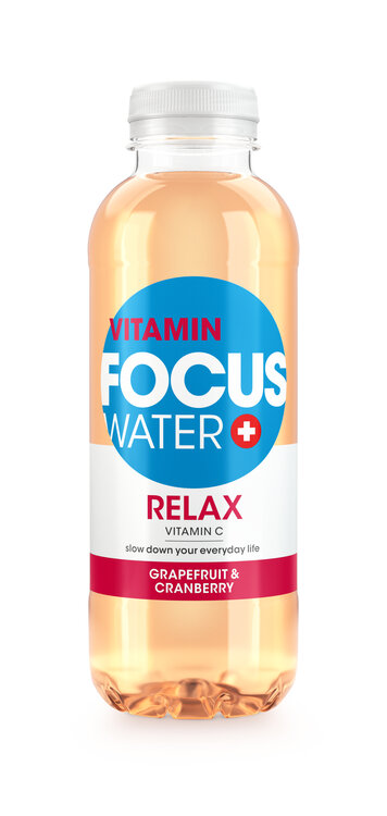 Focuswater Relax Grapefruit & Cranberry EW PET, 6-Pack (solange Vorrat)