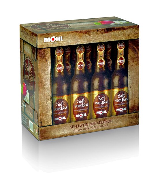 Möhl Saft vom Fass TRÜB 33 cl EW 8-Pack