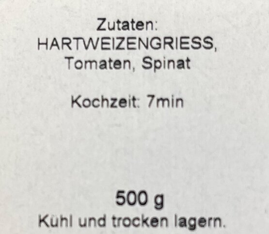 Tessiner Spaghetti Tricolore 500 g IMEX