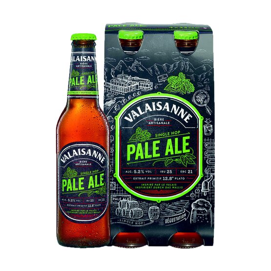 Valaisanne Pale Ale 33 cl EW Flasche 4-Pack