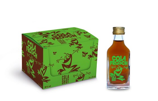 Cola Frosch Liqueur mit Colaaroma