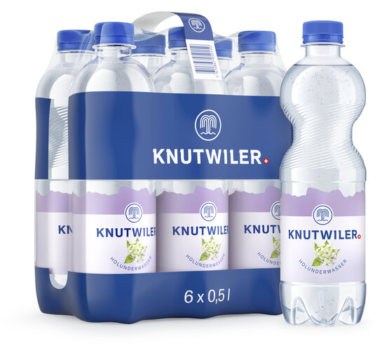 Knutwiler Holunderwasser 50 cl PET EW 6-Pack (auf Anfrage – kein Rückgaberecht)