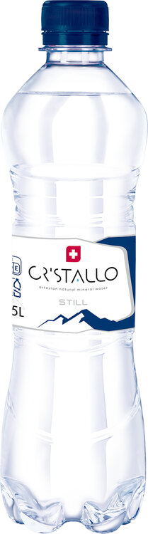 Cristallo Mineral blau 50 cl PET ohne Kohlensäure