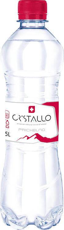 Cristallo Mineral rot 50 cl PET mit Kohlensäure
