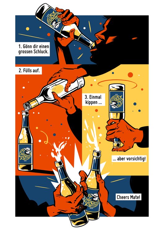 El Tony Mate 33 cl EW Flasche