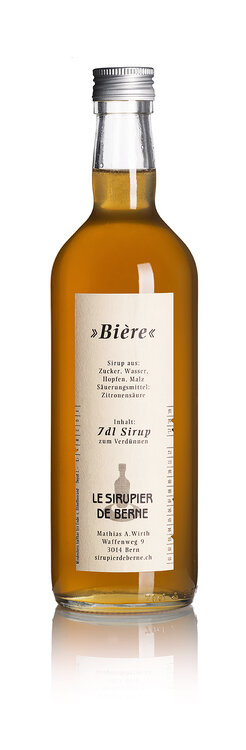 Bière Sirup 70 cl Le Sirupier de Berne Fl.Depot Fr. 1.-