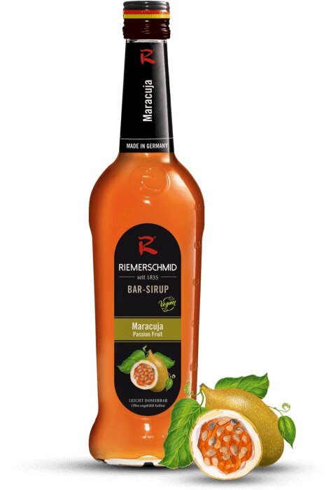 Maracuja Bar-Sirup für Mixgetränke Riemerschmid