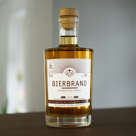 Baarer Bierbrand  Braumeister-Tröpfli Brauerei Baar 35 cl