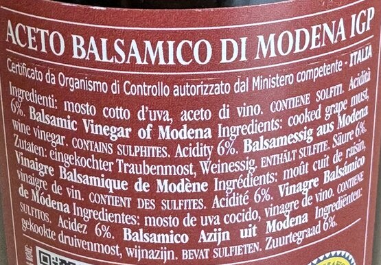 Aceto Balsamico di Modena IGP - Giuseppe Giusti 250 ml