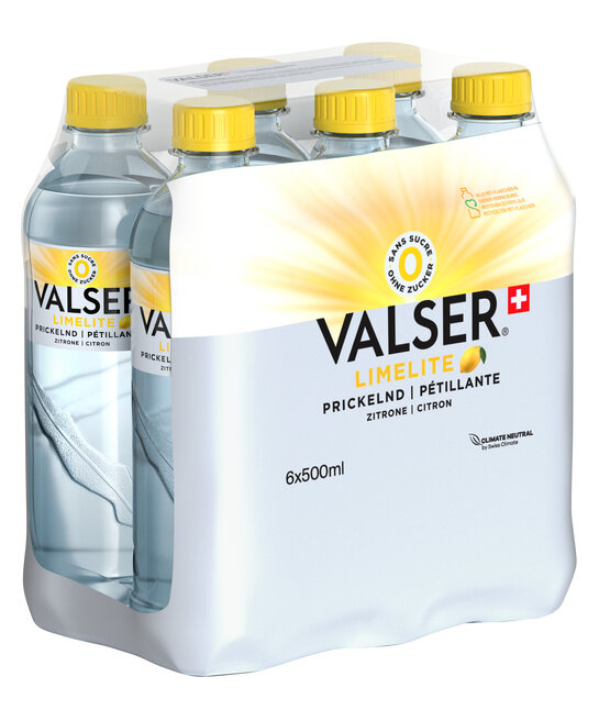 Valser Prickelnd Zitrone 50 cl PET 6-Pack (Limelite)