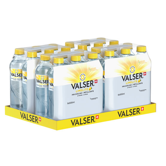 Valser Prickelnd Zitrone 50 cl PET 6-Pack (Limelite)