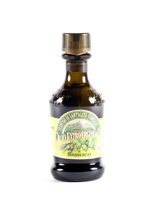 Olio Extra Vergine di Oliva italiano e Basilico Sant'Agata 100 ml