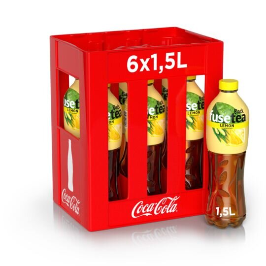 Fusetea Lemon Lemongrass PET EW 1.5 L 6er Harass