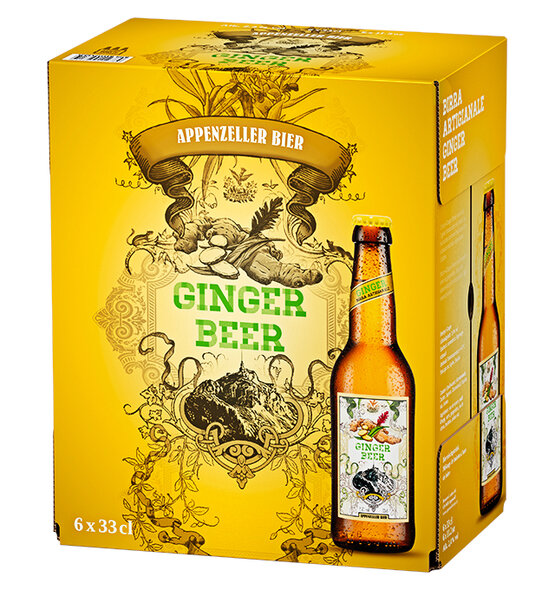 Appenzeller Ginger Beer 33 cl EW Flasche, 6-Pack (K4x6) 
