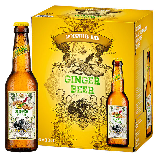 Appenzeller Ginger Beer 33 cl EW Flasche, 6-Pack (K4x6) 