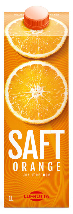 Lufrutta Orangensaft 12-Pack 1 L ohne Fruchtfleisch Tetra Edge® DAUERTIEFPREIS